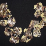 textile collar 'tiger' patches textile collar 'tiger' patches