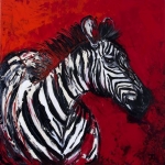 Zebra in Red Zebra in Red