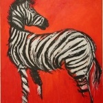 Zebra in Red Zebra in Red