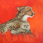 Cheetah met Jong Cheetah met Jong