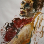 Vrouw in rood Vrouw in rood