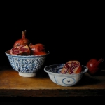 Chinees porselein met granaatappels Chinees porselein met granaatappels