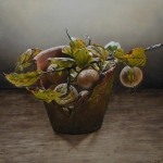 Bloempot met mispels Bloempot met mispels