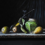 Stilleven met peren en gemberpotje Stilleven met peren en gemberpotje
