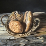 Mandje met broden Mandje met broden