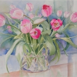 Tulpen in vaas Tulpen in vaas