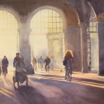 de fietspassage de fietspassage