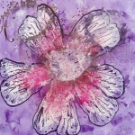 White in purple White in purple
