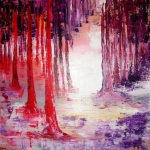 Purple and red forest Purple and red forest