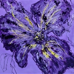 Violet flower abstracted Violet flower abstracted
