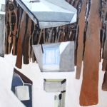Fragments floating from one space into the other Fragments floating from one space into the other
