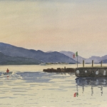 Evening by Lago Maggiore Evening by Lago Maggiore