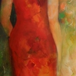 The red dress The red dress