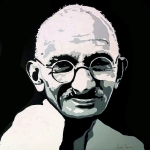 Portret Ghandi Portret Ghandi