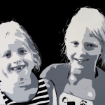 Portret 2 zusjes Portret 2 zusjes