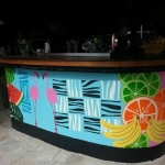 Geschilderde bar Geschilderde bar
