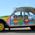 Geschilderde auto Geschilderde auto
