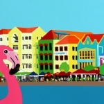 Flamingo's in Willemstad Flamingo's in Willemstad
