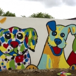 Stichting DOG Curacao muurschildering Stichting DOG Curacao muurschildering