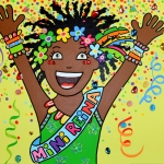mini reina, kinder koningin van de carnaval mini reina, kinder koningin van de carnaval