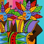 carnaval brassband op postzegel 50 jaar carnaval curacao carnaval brassband op postzegel 50 jaar carnaval curacao