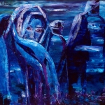 Woman in blue Woman in blue