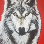 Wolf (Red background) Wolf (Red background)