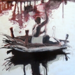 THE FLOOD/studie man op vlot THE FLOOD/studie man op vlot