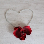 Ketting orchidee rood Ketting orchidee rood