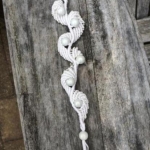 Ibiza armband geknoopt kralen wit Ibiza armband geknoopt kralen wit