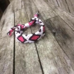 ibiza armband geknoopt diamond wit/roze ibiza armband geknoopt diamond wit/roze