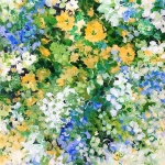 Floral Dance – abstract bloemenschilderij in kleur en beweging Floral Dance – abstract bloemenschilderij in kleur en beweging