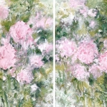 Splendor & Splendor – abstract bloemenduo in tweeluik Splendor & Splendor – abstract bloemenduo in tweeluik