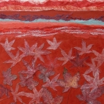 landschap met bladeren rood landschap met bladeren rood