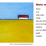 Kunstkaart Niets meer Kunstkaart Niets meer