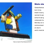 Kunstkaart Niets staat vast Kunstkaart Niets staat vast