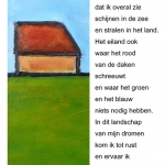 Kunstkaart Texel eiland van het licht Kunstkaart Texel eiland van het licht