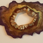 geodepaars met onyx stenen geodepaars met onyx stenen