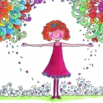 meisje met bloemen meisje met bloemen