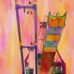 Containerkraan vibrant Containerkraan vibrant