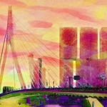 De Rotterdam achter de Zwaan vibrant De Rotterdam achter de Zwaan vibrant