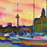 Eendracht met Euromast vibrant Eendracht met Euromast vibrant