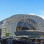 Markthal met Laurenskerk Markthal met Laurenskerk