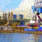 VOC schip in aanbouw VOC schip in aanbouw