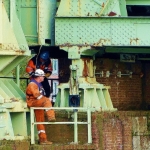 Opzichter met werker Opzichter met werker