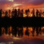 Zonsondergang in Noorwegen Zonsondergang in Noorwegen