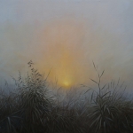 A hazy evening sun A hazy evening sun