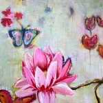 Bloem en vlinder Bloem en vlinder