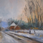 Winterlandschap, elzendweg Bergharen Winterlandschap, elzendweg Bergharen