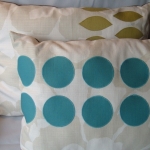 'retro' 2 : offwhite/ blauw en groen 'retro' 2 : offwhite/ blauw en groen